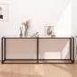 vidaXL Mesa consola vidrio templado mármol blanco 200x35x75,5 cm vidaXL Mesa consola vidrio templado mármol blanco 200x35x75,5 cm
