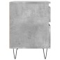 vidaXL Mesitas noche 2 uds madera ingeniería gris hormigón 40x35x50 cm