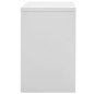 vidaXL Armario archivador de acero gris claro 90x46x72,5 cm 