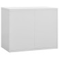 vidaXL Armario archivador de acero gris claro 90x46x72,5 cm 
