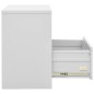 vidaXL Armario archivador de acero gris claro 90x46x72,5 cm 