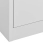 vidaXL Armario archivador de acero gris claro 90x46x72,5 cm 