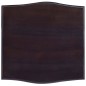vidaXL Mesita de noche madera maciza de caoba negro claro 40x40x45 cm