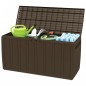 vidaXL Caja de cojines marrón 270 L 117x45,5x57,5 cm vidaXL Caja de cojines marrón 270 L 117x45,5x57,5 cm