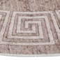 vidaXL Alfombra lavable antideslizante beige φ120 cm