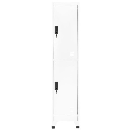 vidaXL Taquilla de acero blanco 38x45x180 cm