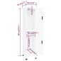 vidaXL Taquilla de acero blanco 38x45x180 cm vidaXL Taquilla de acero blanco 38x45x180 cm