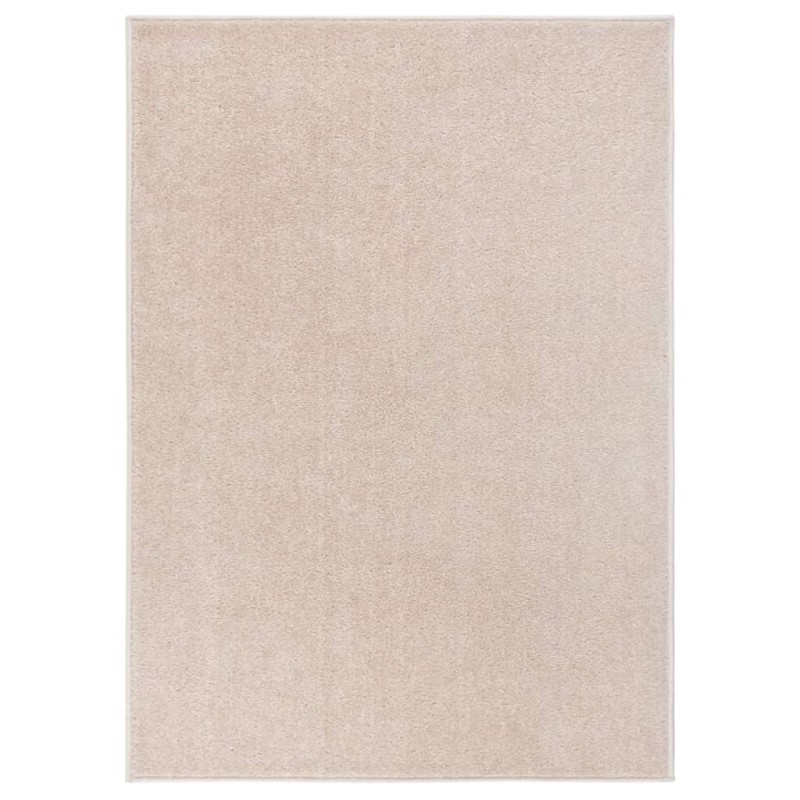 vidaXL Alfombra de pelo corto beige oscuro 140x200 cm vidaXL Alfombra de pelo corto beige oscuro 140x200 cm