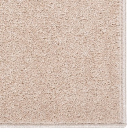 vidaXL Alfombra de pelo corto beige oscuro 140x200 cm