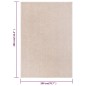 vidaXL Alfombra de pelo corto beige oscuro 200x290 cm vidaXL Alfombra de pelo corto beige oscuro 200x290 cm