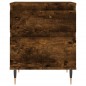 vidaXL Mesitas noche 2 uds madera ingeniería roble ahumado 40x35x50 cm vidaXL Mesitas noche 2 uds madera ingeniería roble ahumado 40x35x50 cm