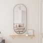 vidaXL Espejo de pared ovalado negro 30x70 cm vidaXL Espejo de pared ovalado negro 30x70 cm