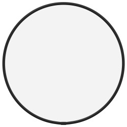 vidaXL Espejo de pared redondo negro Ø 30 cm