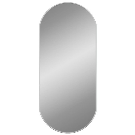 vidaXL Espejo de pared ovalado plateado 80x35 cm
