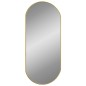 vidaXL Espejo de pared ovalado dorado 80x35 cm vidaXL Espejo de pared ovalado dorado 80x35 cm