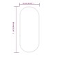 vidaXL Espejo de pared ovalado dorado 80x35 cm vidaXL Espejo de pared ovalado dorado 80x35 cm