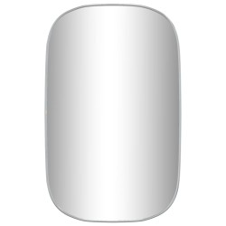 vidaXL Espejo de pared plateado 80x50 cm