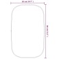 vidaXL Espejo de pared plateado 80x50 cm vidaXL Espejo de pared plateado 80x50 cm