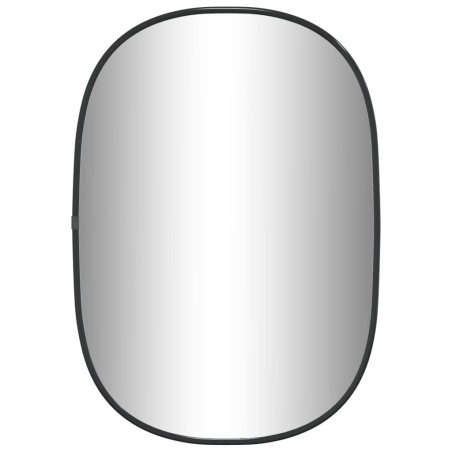 vidaXL Espejo de pared negro 50x35 cm