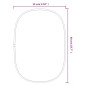 vidaXL Espejo de pared negro 50x35 cm