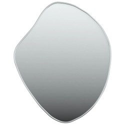 vidaXL Espejo de pared plateado 60x50 cm
