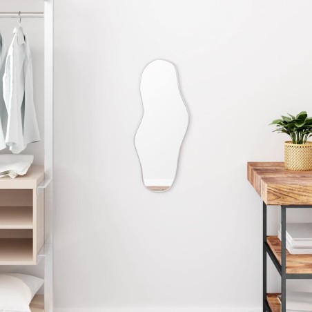vidaXL Espejo de pared plateado 60x25 cm