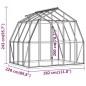 vidaXL Invernadero con estructura de aluminio gris antracita 6,43 m² vidaXL Invernadero con estructura de aluminio gris antracita 6,43 m²