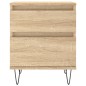 vidaXL Mesitas noche 2 uds madera ingeniería roble Sonoma 40x35x50 cm vidaXL Mesitas noche 2 uds madera ingeniería roble Sonoma 40x35x50 cm