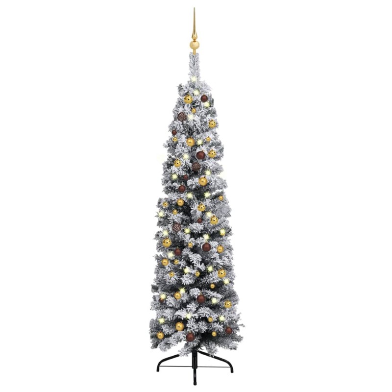 vidaXL Árbol de Navidad preiluminado con luces y bolas verde 180 cm vidaXL Árbol de Navidad preiluminado con luces y bolas verde 180 cm