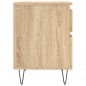 vidaXL Mesitas noche 2 uds madera ingeniería roble Sonoma 40x35x50 cm vidaXL Mesitas noche 2 uds madera ingeniería roble Sonoma 40x35x50 cm