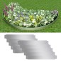 vidaXL Set 10 paneles divisorios flexibles de acero galvanizado 100x14 cm