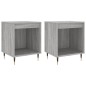 vidaXL Mesita de noche 2 uds madera ingeniería gris Sonoma 40x35x50 cm vidaXL Mesita de noche 2 uds madera ingeniería gris Sonoma 40x35x50 cm