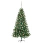 vidaXL Árbol de Navidad preiluminado con luces y bolas verde 180 cm vidaXL Árbol de Navidad preiluminado con luces y bolas verde 180 cm