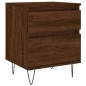 vidaXL Mesita de noche madera de ingeniería marrón roble 40x35x50 cm vidaXL Mesita de noche madera de ingeniería marrón roble 40x35x50 cm