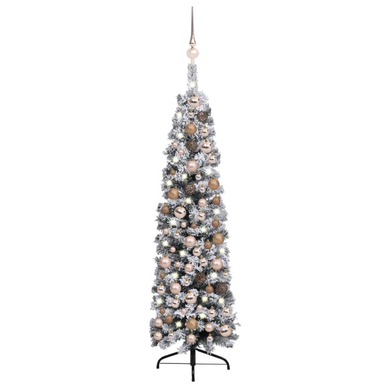 vidaXL Árbol de Navidad preiluminado con luces y bolas verde 150 cm vidaXL Árbol de Navidad preiluminado con luces y bolas verde 150 cm