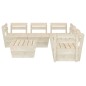 vidaXL Muebles de palés para jardín 6 pzas madera de abeto impregnada vidaXL Muebles de palés para jardín 6 pzas madera de abeto impregnada