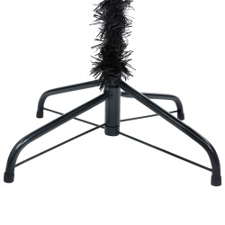 vidaXL Árbol de Navidad preiluminado con luces y bolas negro 120 cm