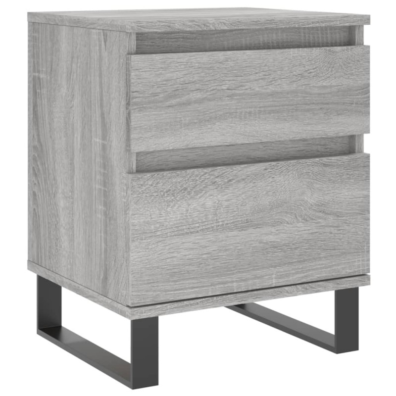 vidaXL Mesita de noche madera de ingeniería gris Sonoma 40x35x50 cm vidaXL Mesita de noche madera de ingeniería gris Sonoma 40x35x50 cm