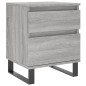 vidaXL Mesita de noche madera de ingeniería gris Sonoma 40x35x50 cm vidaXL Mesita de noche madera de ingeniería gris Sonoma 40x35x50 cm