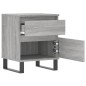vidaXL Mesita de noche madera de ingeniería gris Sonoma 40x35x50 cm vidaXL Mesita de noche madera de ingeniería gris Sonoma 40x35x50 cm
