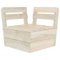 vidaXL Muebles de paléts para jardín 6 pzas madera de abeto impregnada