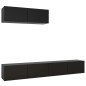 vidaXL Set de muebles de salón TV 3 pzas madera de ingeniería negro vidaXL Set de muebles de salón TV 3 pzas madera de ingeniería negro