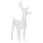 vidaXL Renos de Navidad 4 unidades 160 LEDs blanco cálido acrílico