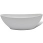 vidaXL Lavabo de baño con grifo mezclador cerámica ovalado blanco vidaXL Lavabo de baño con grifo mezclador cerámica ovalado blanco