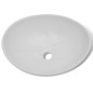vidaXL Lavabo de baño con grifo mezclador cerámica ovalado blanco vidaXL Lavabo de baño con grifo mezclador cerámica ovalado blanco