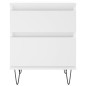 vidaXL Mesita de noche madera contrachapada blanco 40x35x50 cm vidaXL Mesita de noche madera contrachapada blanco 40x35x50 cm