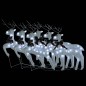 vidaXL Renos de Navidad 6 unidades 120 LED blanco vidaXL Renos de Navidad 6 unidades 120 LED blanco