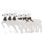 vidaXL Renos de Navidad 6 unidades 120 LED blanco vidaXL Renos de Navidad 6 unidades 120 LED blanco