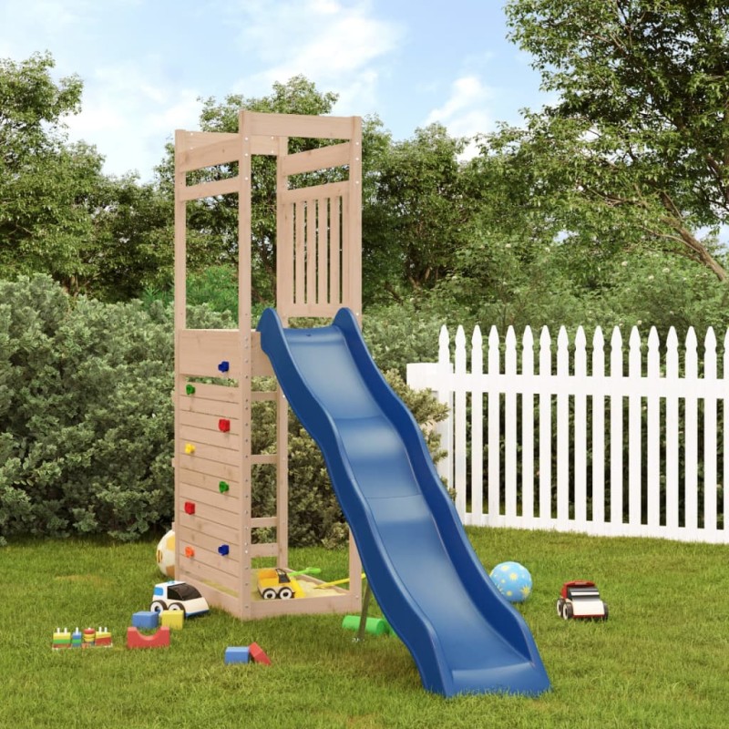 vidaXL Parque infantil de exterior madera maciza de pino 