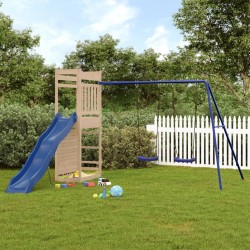 vidaXL Parque infantil de exterior madera maciza de pino